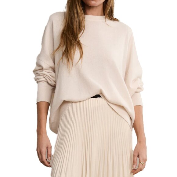 Jenni Kayne 100% Cashmere Marina Crewneck Sweater XS - Picture 1 of 11